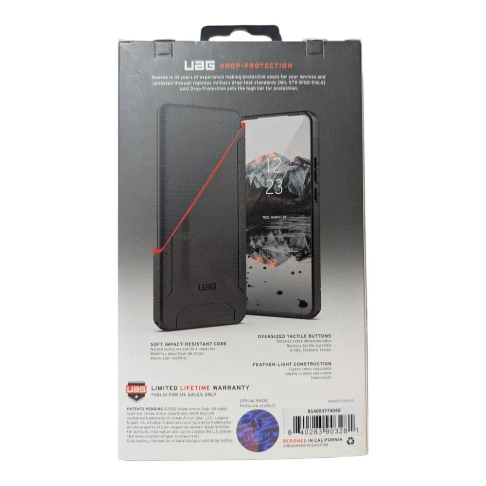 i1. Urban Armor‎ Gear UAG Scout Series Case for Motorola Edge (2022) Black